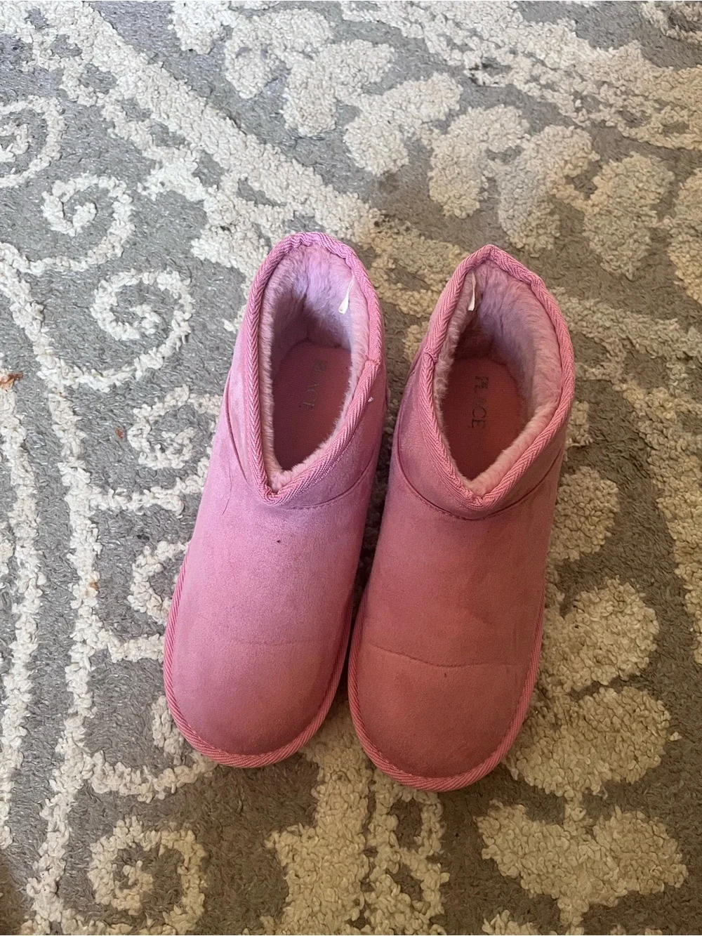 The Children's Place Pink Faux-Fur Lined Puffer Jacket